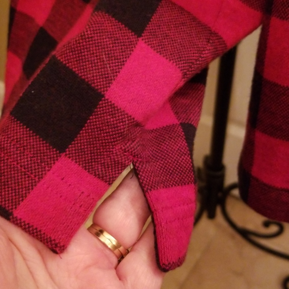 Red&black buffalo check, light jacket,blazer,shirt - Picture 5 of 6